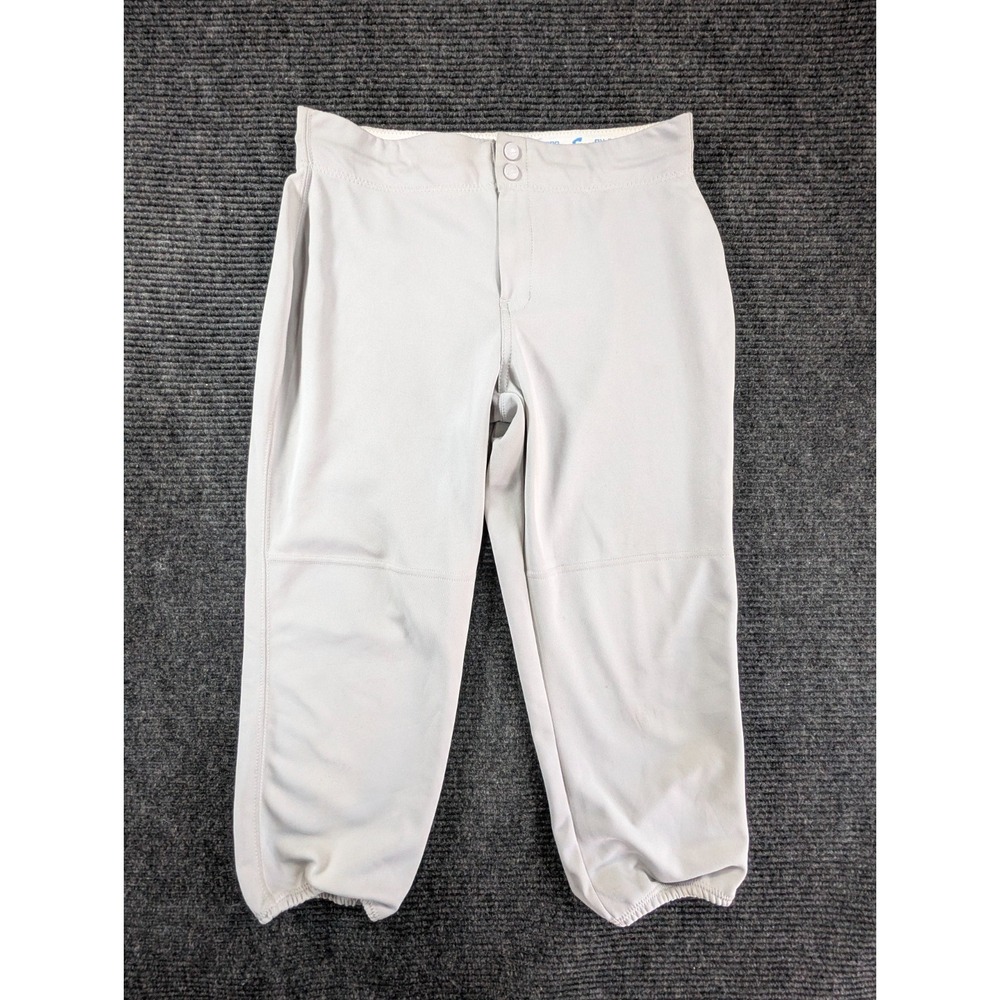 Champro Baseball & Softball Pants Womens XL Gray Pockets Performance Mid Rise